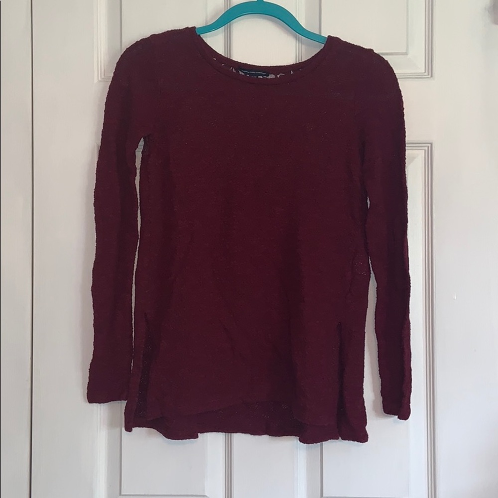 Sweater with lace back